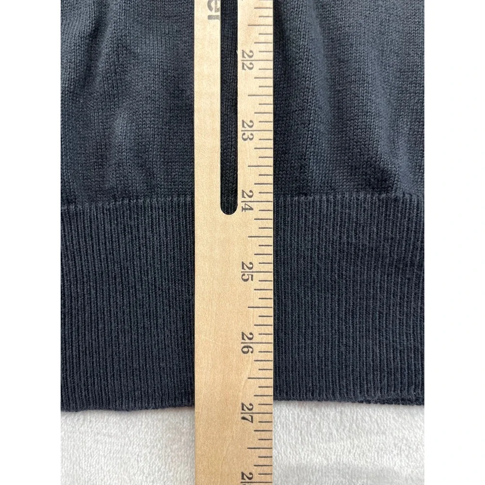 Mondo di Marco Polo Sweater Men Medium Black Made in Italy Knit Long Sleeve City